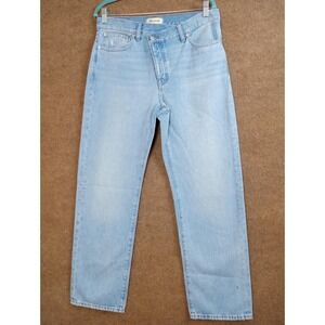 Madewell Jeans Womens 27 Blue Low Slung Straight Button Fly Fair Trade Denim